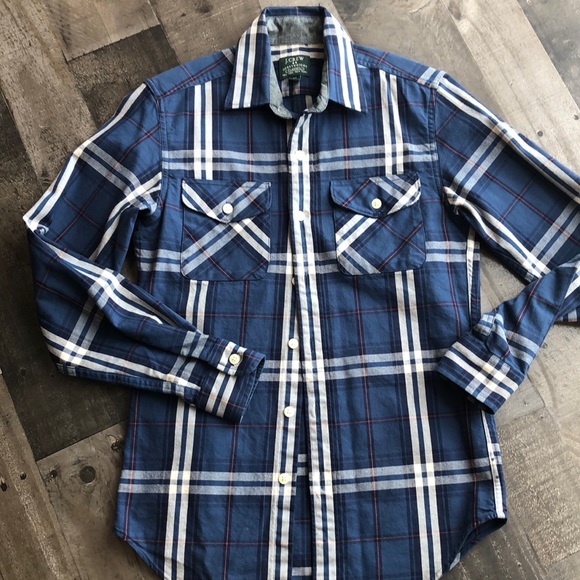 JCrew Factory Flannel - Picture 1 of 14